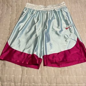 Nike Dri-Fit basketball shorts.